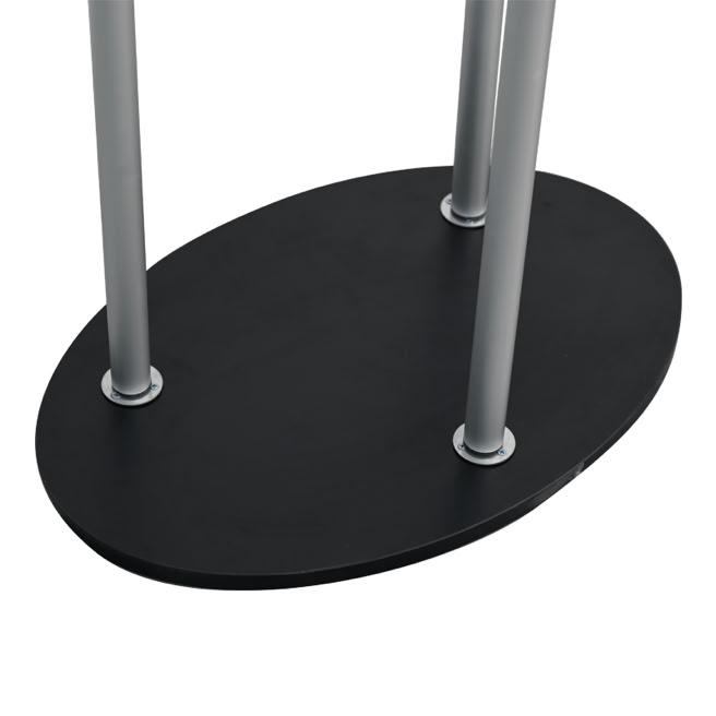 Oval display counter base image